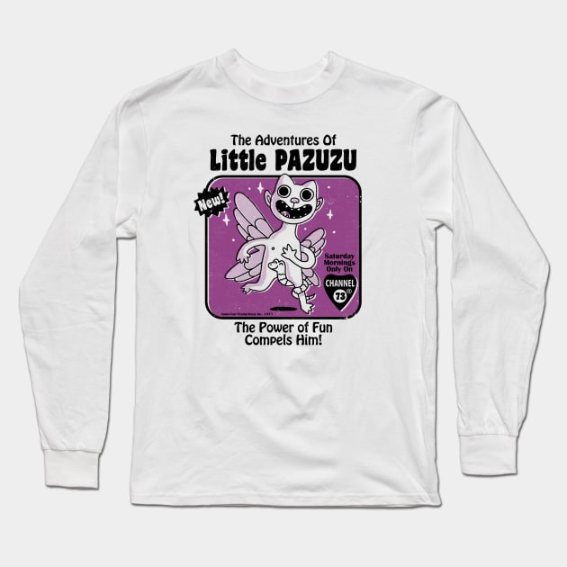 Little Pazuzu Long Sleeve T-Shirt by DinoMike